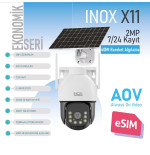 INOX-X11 2MP 4G ESİM DESTEKLİ SOLAR KAMERA