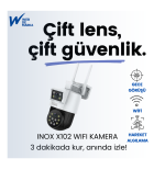 Inox-X102 3+3MP Dual Lens WiFi Kamera Hieasy | Çift Lens Akıllı Güvenlik