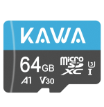 Kawa High Endurance 64GB MicroSD Kart | 7/24 Kamera Uyumlu V30 U3
