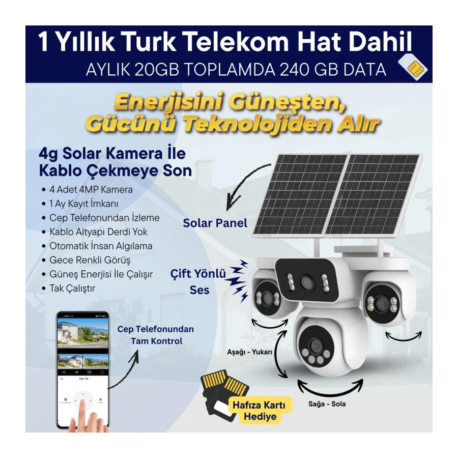 IOMA 4G SOLAR KAMERA IO-RA42G8A-TT20
