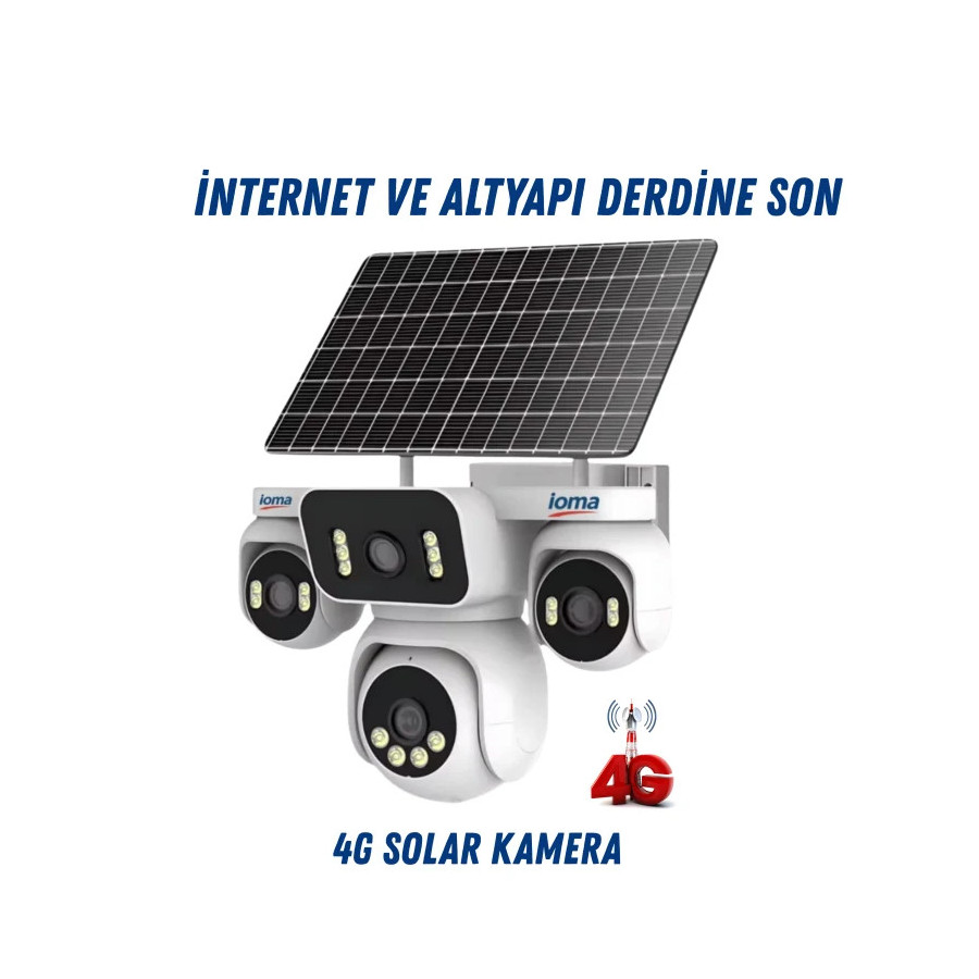 IOMA 4 LENS 1 PTZ 4G SOLAR CAMERA