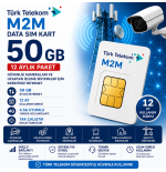 Türk Telekom M2M 50 GB Data Hattı | Profesyonel 4G Kamera SIM Kartı