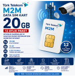 Türk Telekom M2M 20 GB Data SIM Kart | 4G Kamera ve Güvenlik Sistemleri İçin