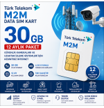 Türk Telekom M2M 30 GB SIM Kart | 4G Solar Kamera İnternet Hattı