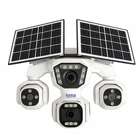 IOMA SG407 4 Kameralı 4G eSIM Solar Güvenlik Kamerası (1 Yıllık İnternet Dahil)