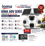 IOMA SG407 4 Kameralı 4G eSIM Solar Güvenlik Kamerası (1 Yıllık İnternet Dahil)