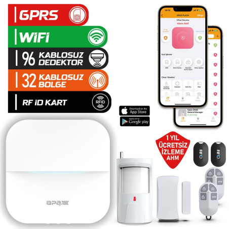 Opax Kablosuz Alarm seti OPAX-W20-S BEYAZ