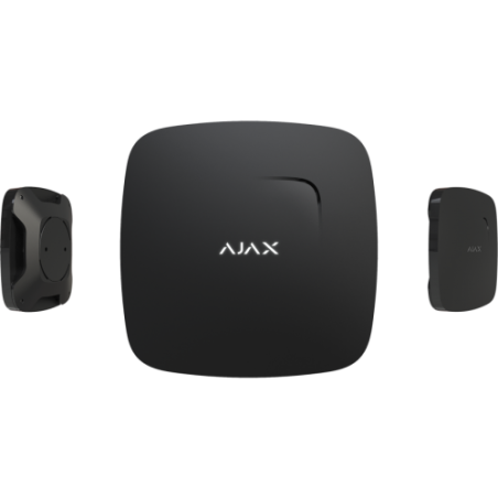 AJAX FireProtect Kablosuz Isı ve Duman Dedektörü | Siyah | Yüksek Güvenlik | Webdemarka